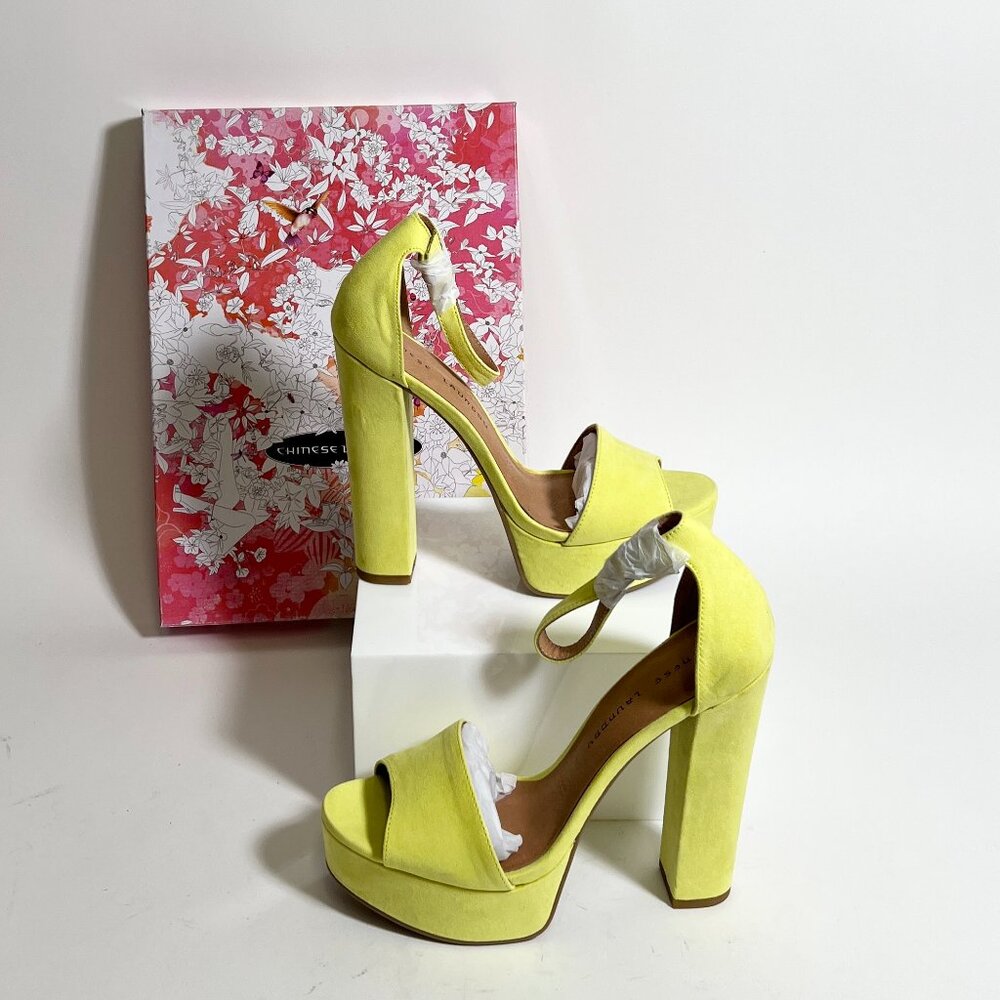 NIB Chinese Laundry Avenue Lemon Platform Heels
